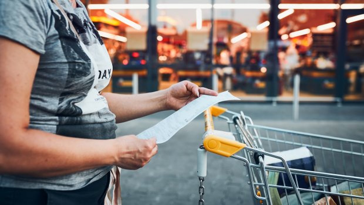 Grocery receipt inflation