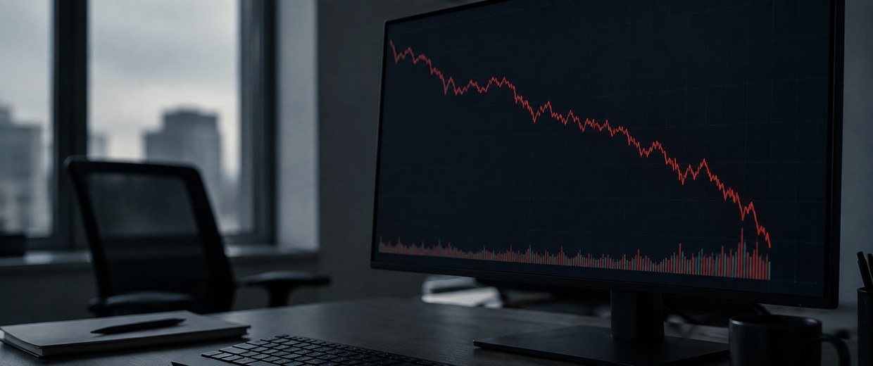 A single trading monitor showing a yield curve